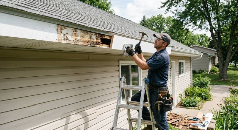 Garage Fascia Repair in Olathe, KS