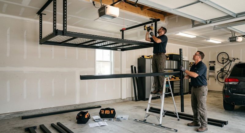 Garage Tool Rack Installation in Raleigh, NC