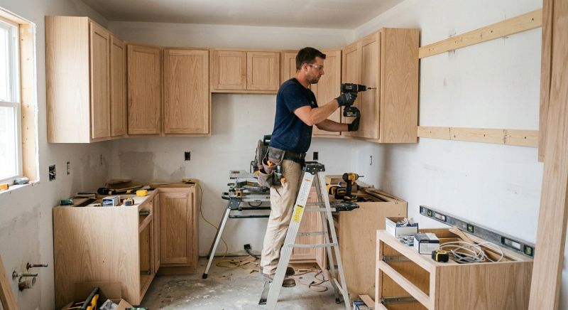 Glazed Cabinets Installation in Cincinnati, OH