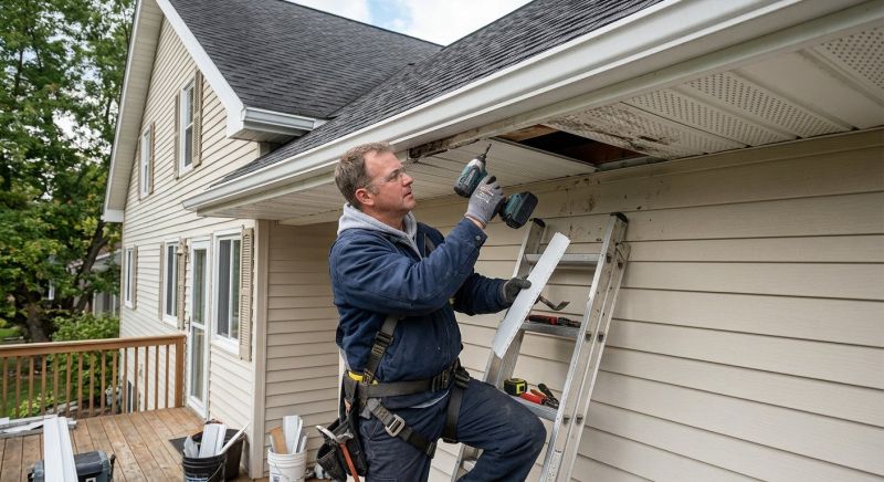 Soffit Damage Repair in Olathe, KS